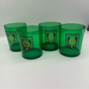 Polo Ralph Lauren 4 Club Tumblers 14 fl. oz. Polo Signature green acrylic Taiwan